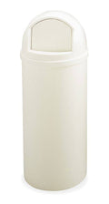 White Round Trash Can W462