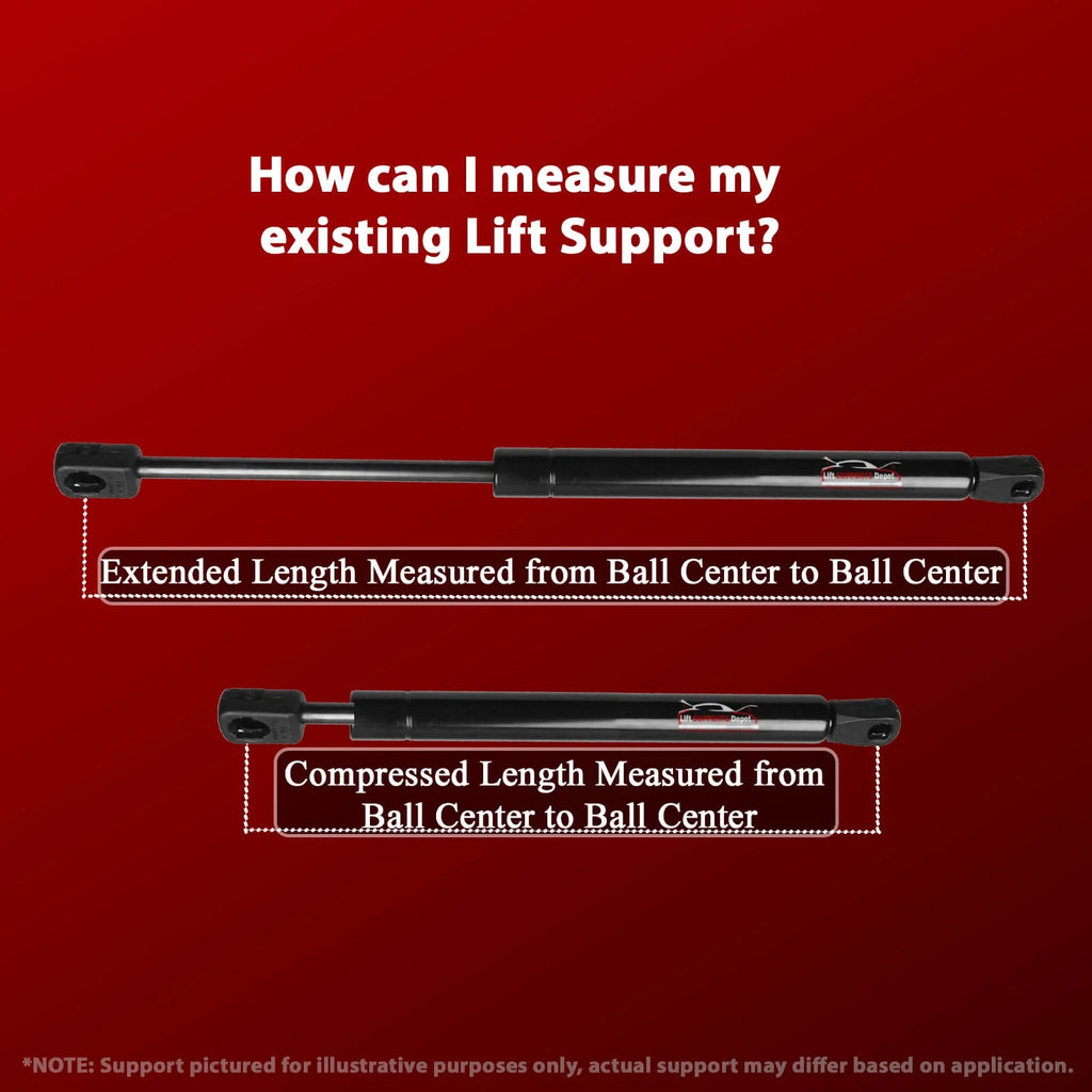Qty 2 10Mm Steel Socket End Lift Supports 19.5 Inch Extended 30Lbs. Gas Shock T96959