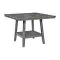 Grey Counter Height Table with Lazy Susan C8856