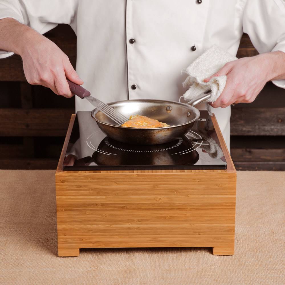 Bamboo Countertop Induction Cooker, 120V, 1600W H442