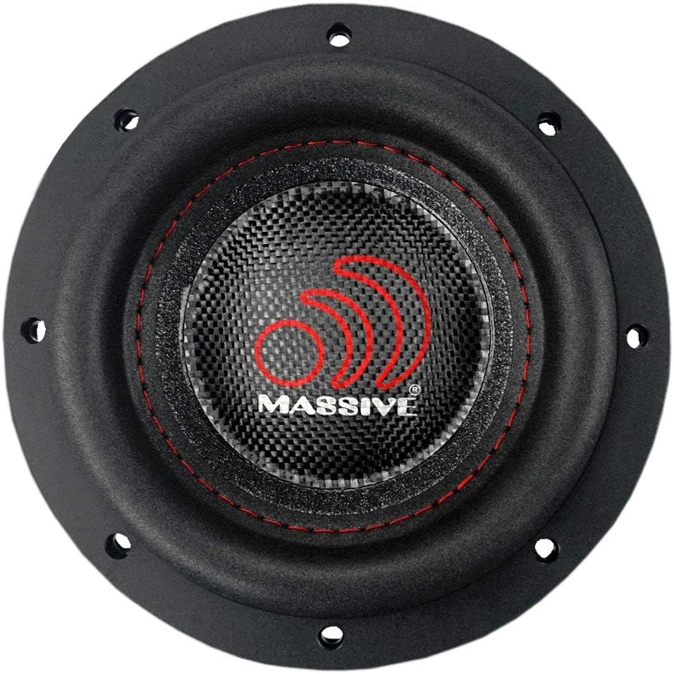 6 Inch Car Audio Subwoofer, 300 Watt RMS, Dual 4 Ohm, 2 Inch Voice Coil D144703