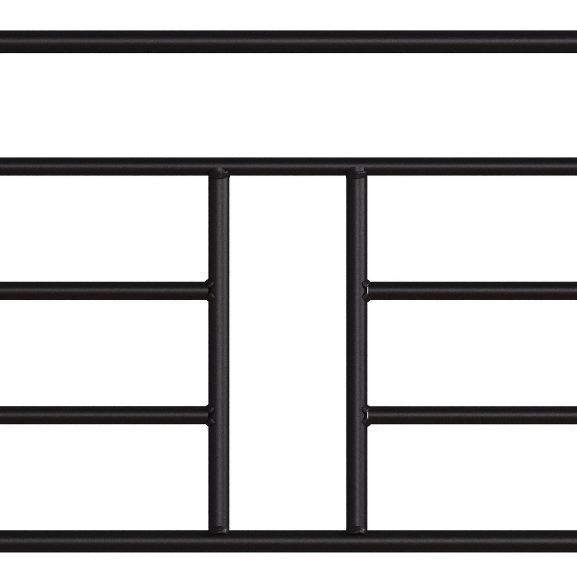 Queen Metal Bed with Wood Posts B616