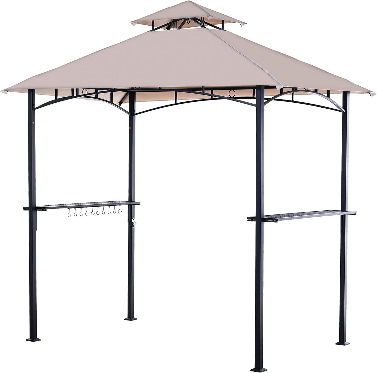 8 x 5 FT Steel Frame Grill Gazebo Canopy Tent L442