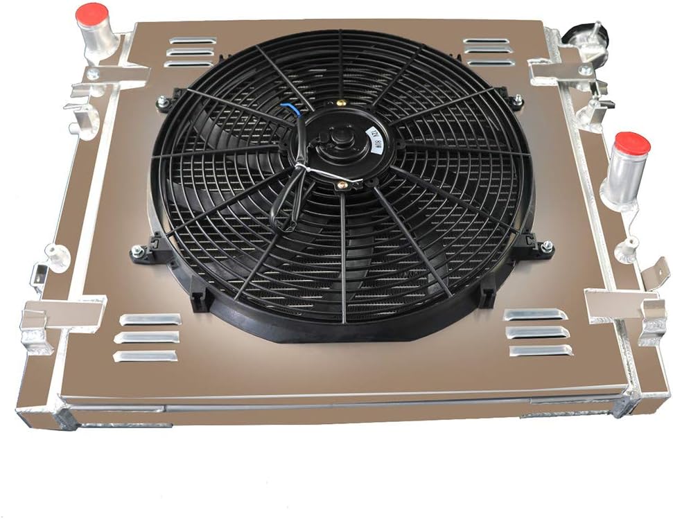 3 Row Aluminum Radiator with Shroud Fan and Relay U92405