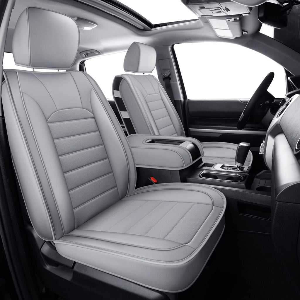 Black Rear Waterproof Faux Leather Seat Covers C680