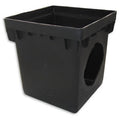 12 x 12 in. Double Catch Basin, Black L909714