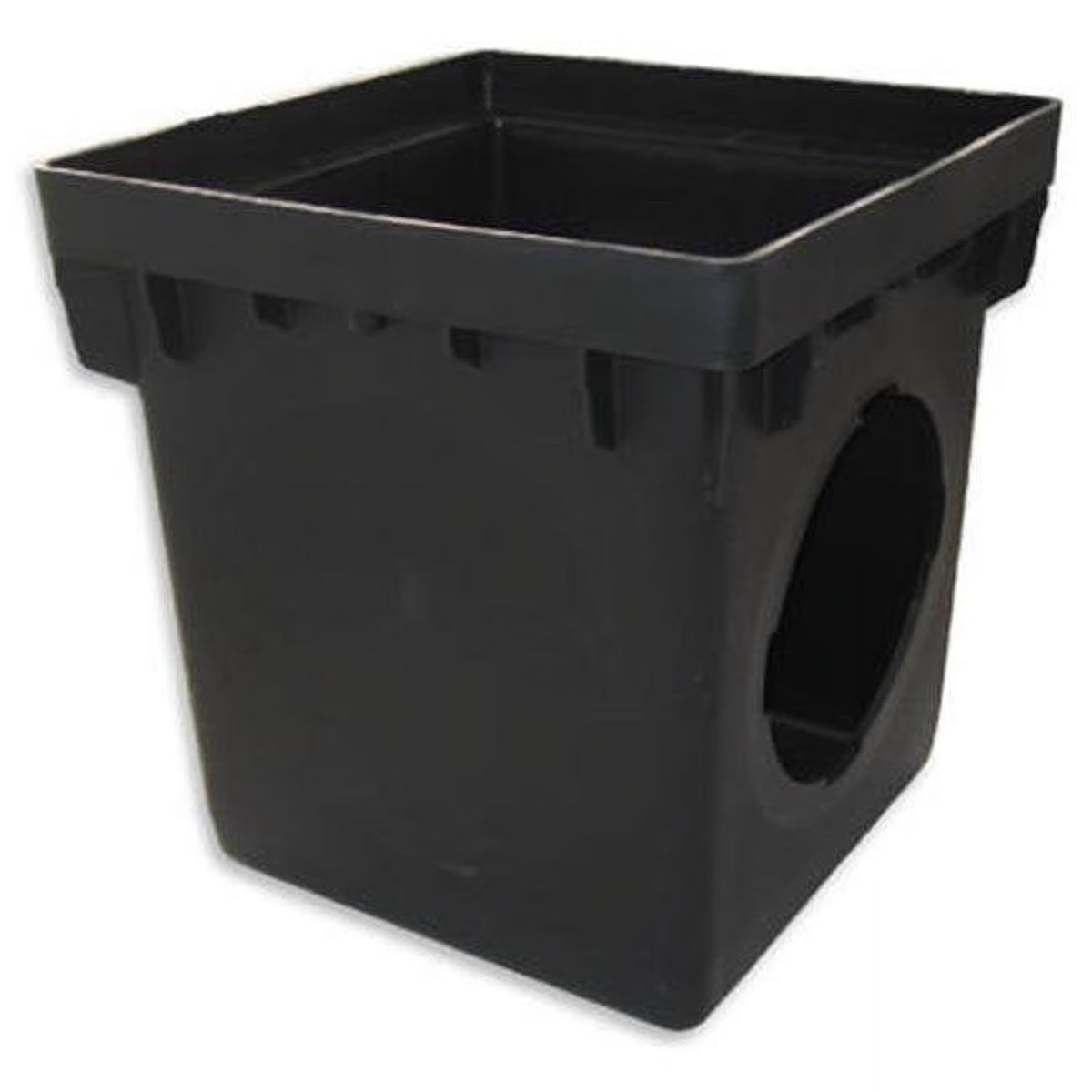 12 x 12 in. Double Catch Basin, Black L909714