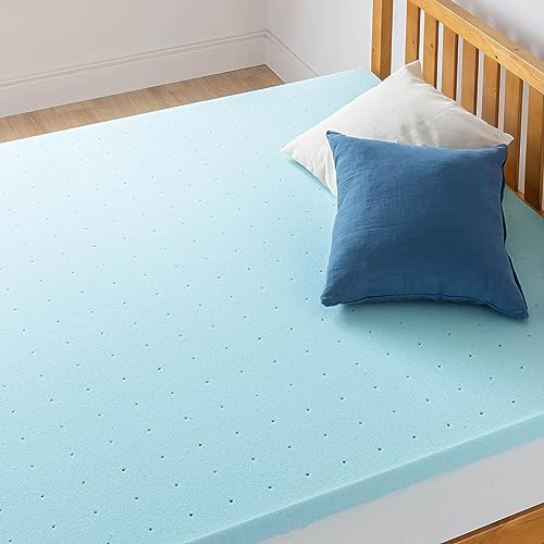 3 Inch Ventilated Memory Foam Mattress Topper, Cooling Gel Infusion, Queen W213410
