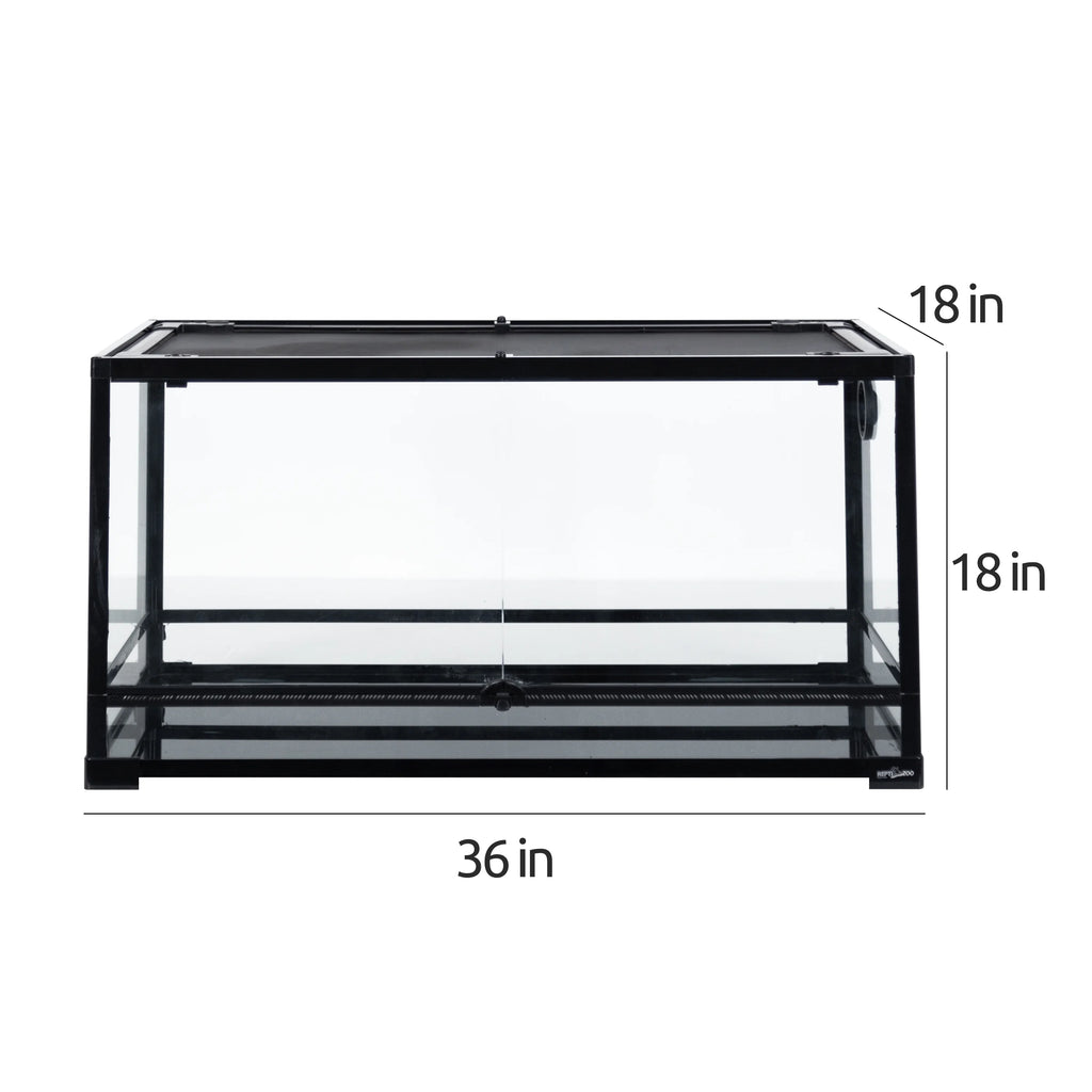 Glass Reptile Terrarium 50 Gallon 36" x 18" x 18" with Screen Ventilation G199