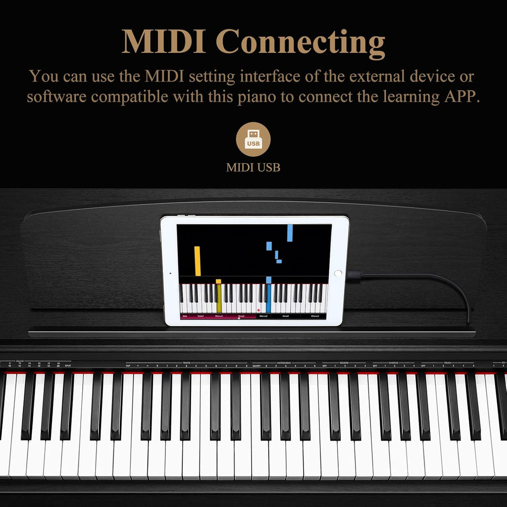 88-Key Digital Piano with Weighted Keys D532