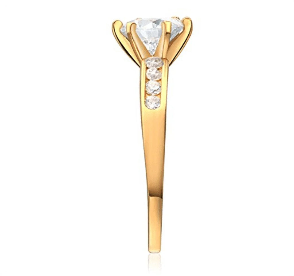 14K Yellow Gold Engagement Ring Set Z853