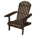 Weathered Gray Wood Foldable Patio Adirondack Chair Q55749