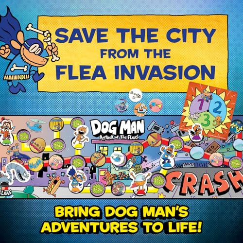 Dog Man Attack of The FLEAS Cooperative Board Game P798982