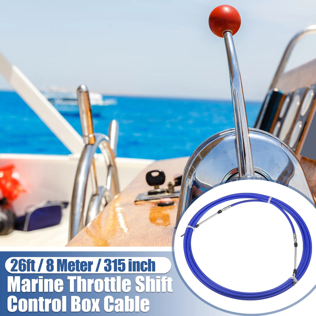 26ft Marine Throttle Shift Remote Control Box Cable for Yamaha Outboard Engine Boat I711677