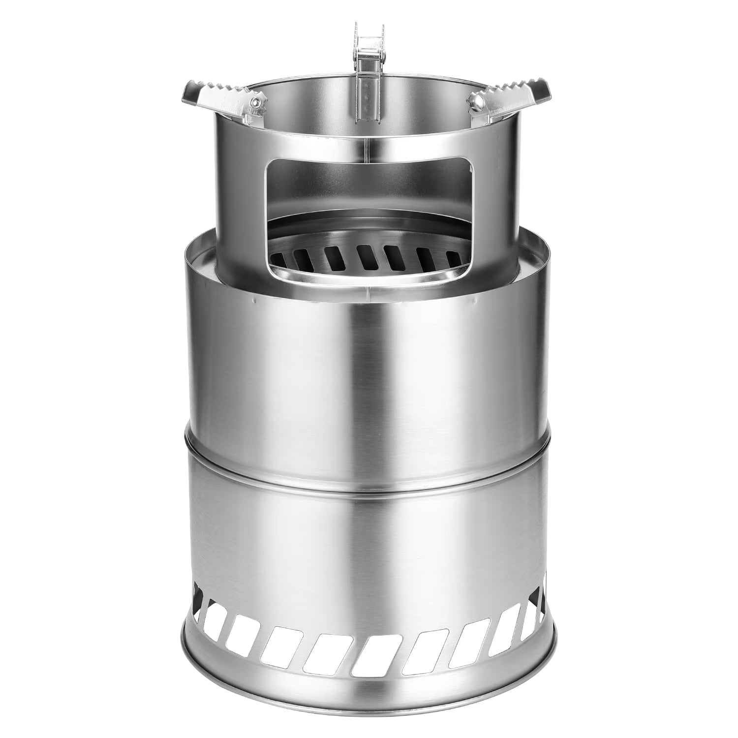 Windproof Stainless Steel Detachable Wood Stove I45504