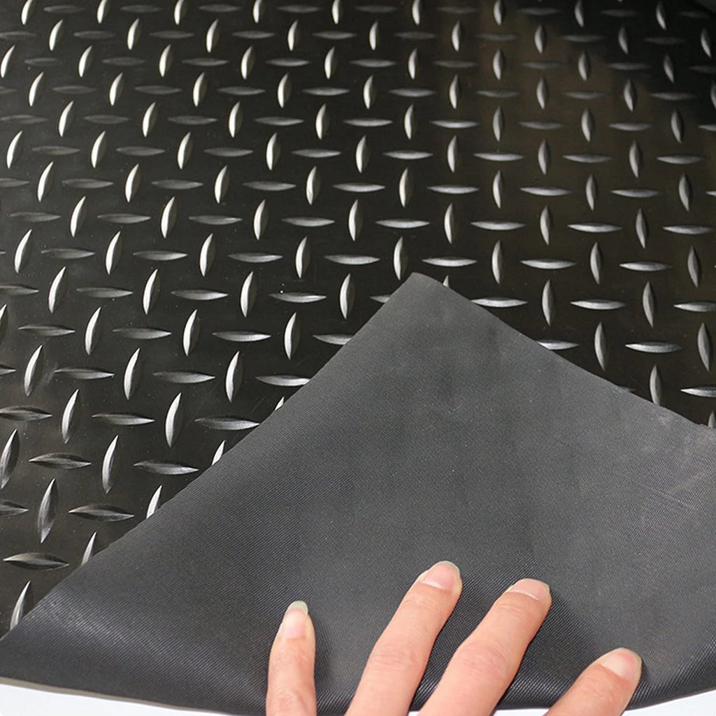 16.5ft x 3.3ft Heavy Duty Rubber Garage Floor Mat Roll Z665253