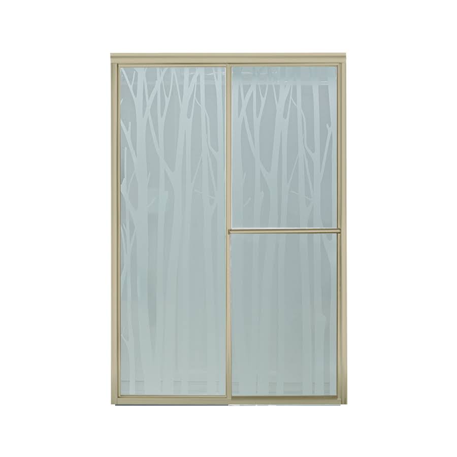 Framed Sliding Shower Door in Nickel H33225