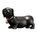 Black Dachshund Dog Figurine Statue L787
