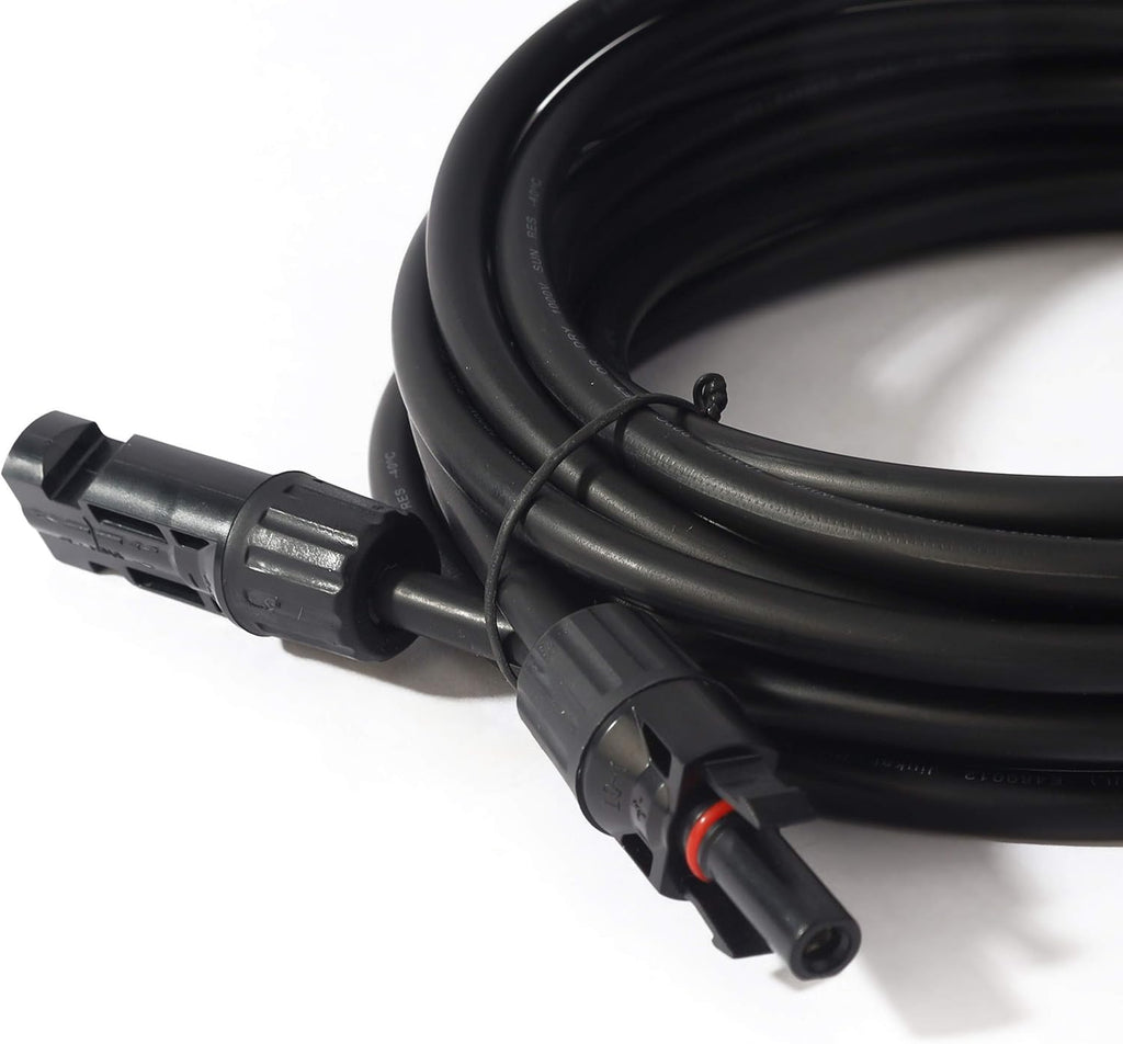 10AWG 20ft Solar Extension Cable with Female and Male Connectors, Pack of 2 S577
