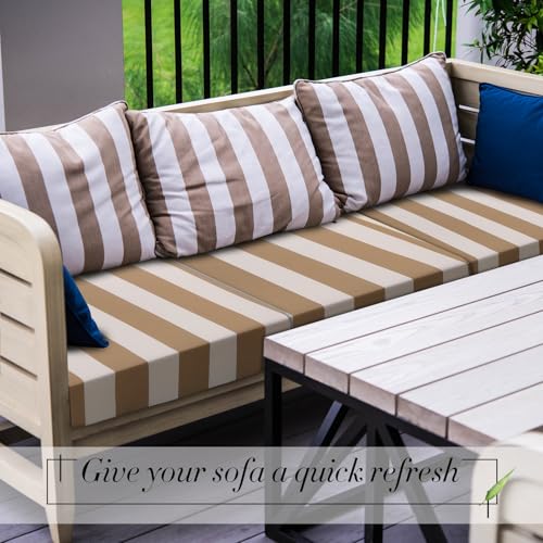Gray 8Pcs Outdoor Stretch Sofa Cushion Covers B71440