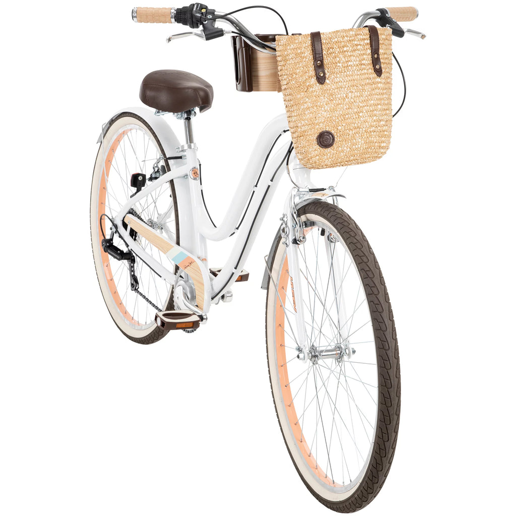 White 7-Speed Cruiser Bicycle C9560
