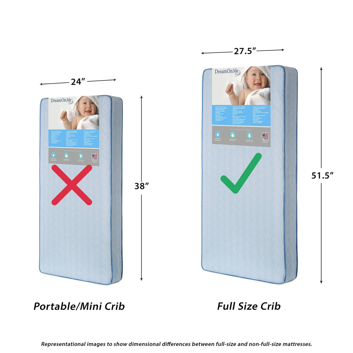 252 Coil Crib and Toddler Mattress P600750