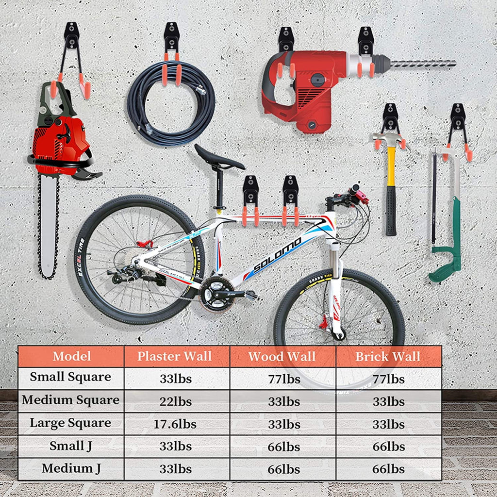 12 Packs Heavy Duty Steel Garage Storage Hooks with Tool Hangers J44051