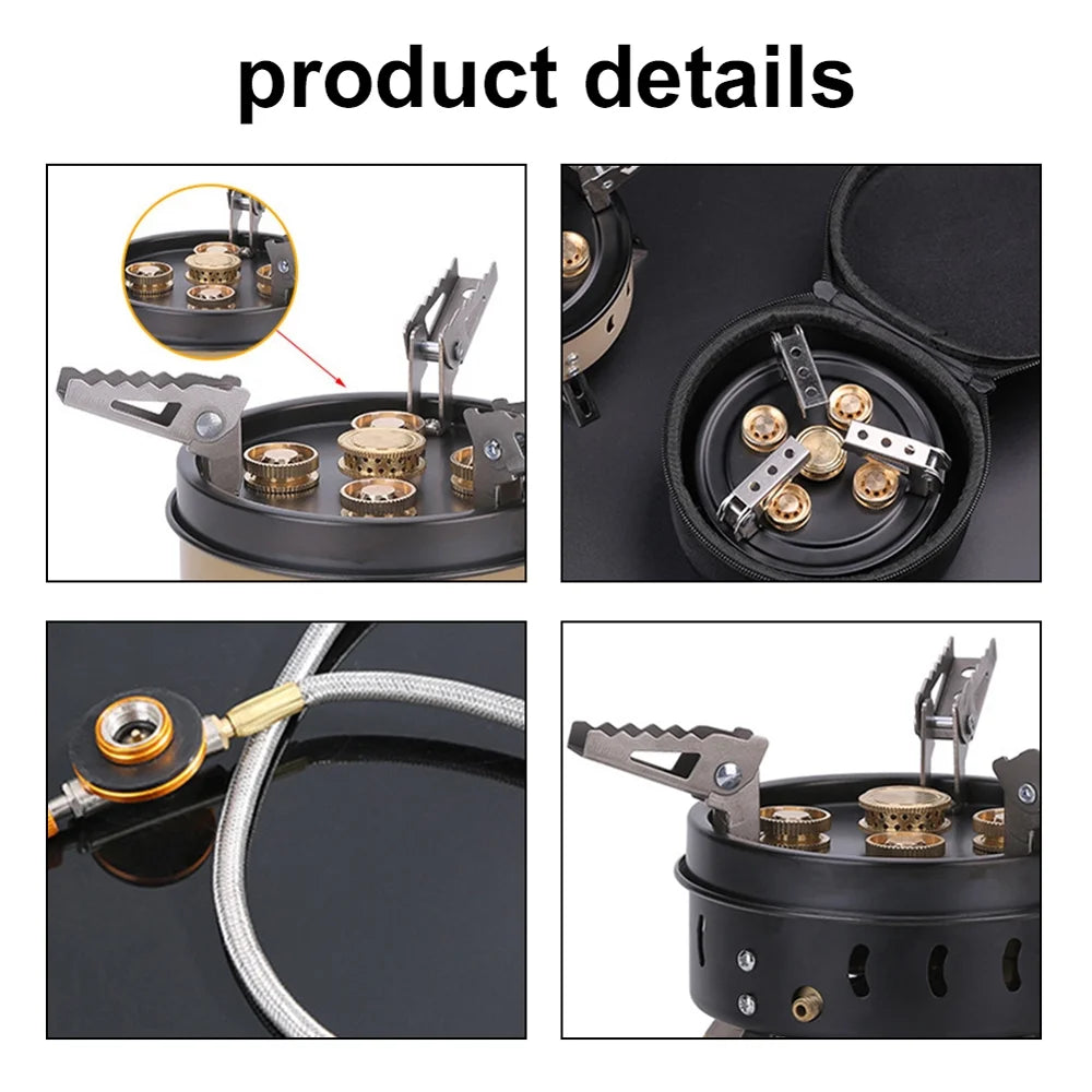 Portable Outdoor Camping Stove, Foldable Gas Cooker B342