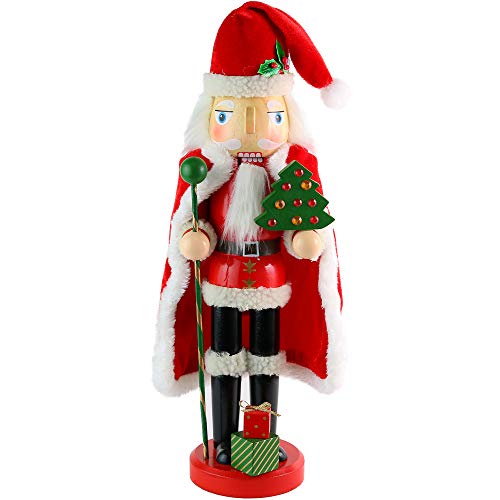13.5" Wooden Santa Nutcracker W86407