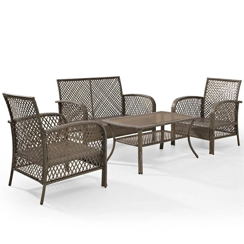 4 Piece Wicker Patio Sofa Set R12702