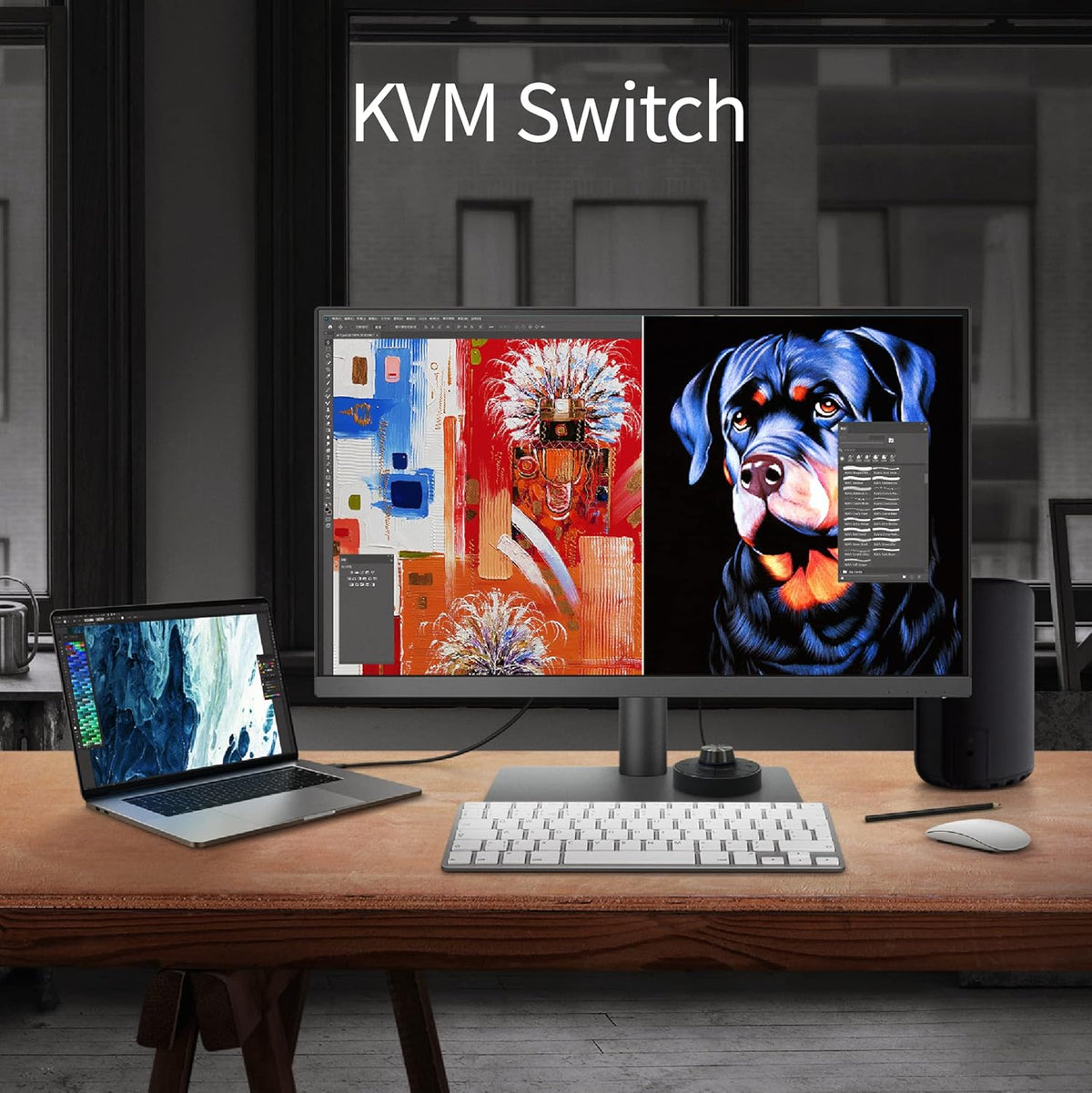 32 inch 4K UHD IPS Monitor with USB-C, HDR10, Built-in Speakers Q456336