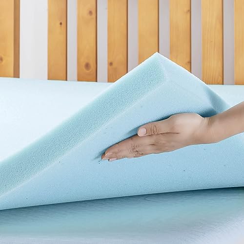 3 Inch Ventilated Memory Foam Mattress Topper, Cooling Gel Infusion, Queen W213410