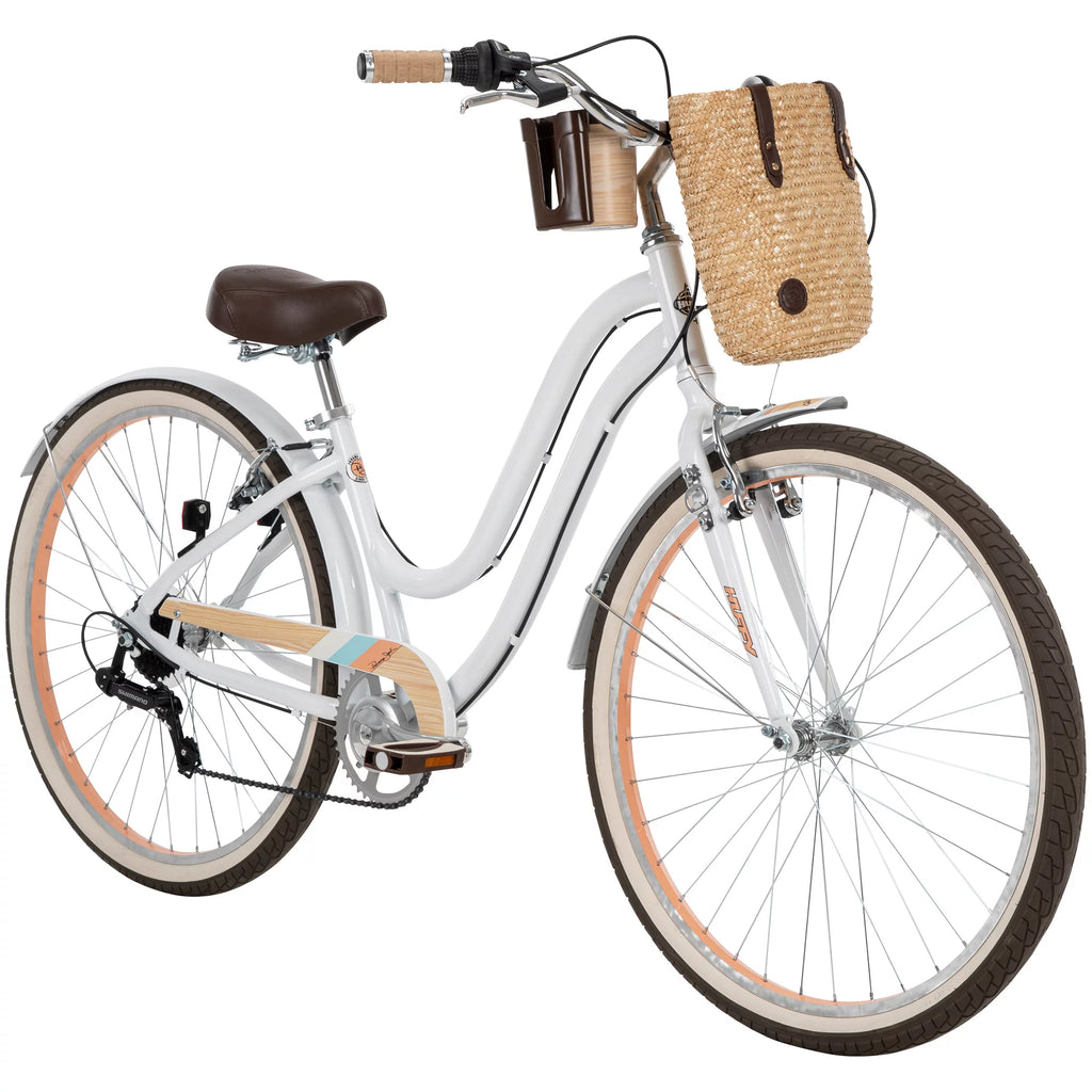 White 7-Speed Cruiser Bicycle C9560