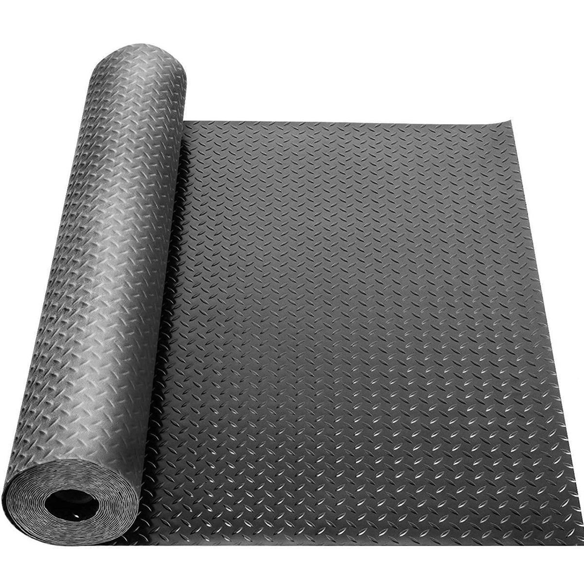 16.5ft x 3.3ft Heavy Duty Rubber Garage Floor Mat Roll Z665253