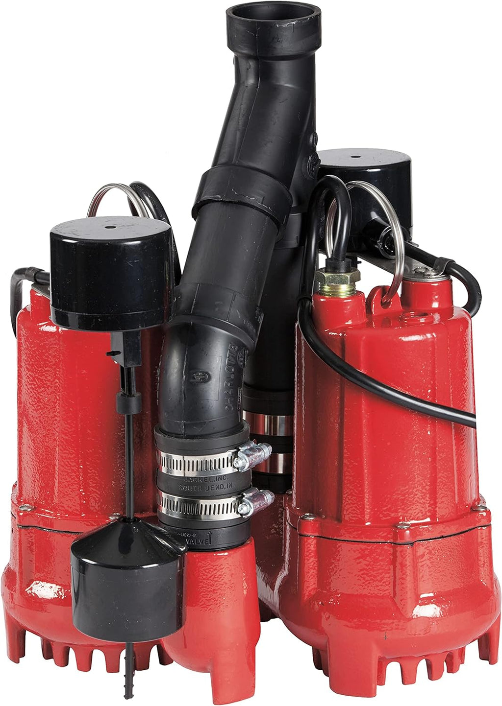 1/3 HP Dual Automatic Cast Iron Sump Pump System with 10-Foot Power Cord U82794