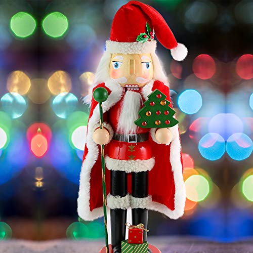 13.5" Wooden Santa Nutcracker W86407
