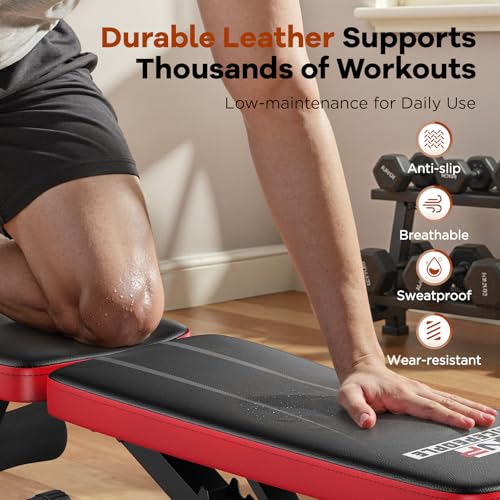 Foldable Weight Bench with 8 Backrests I38276