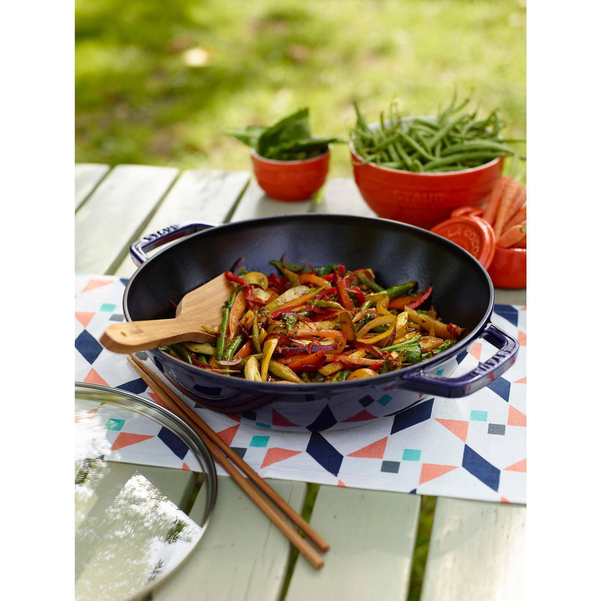Dark Blue Cast Iron 4.5-qt Pan G5621