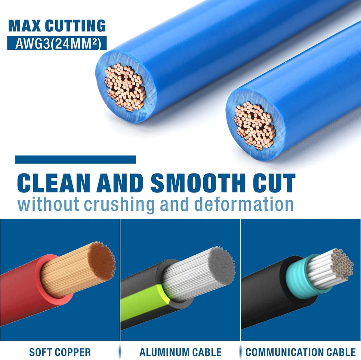 6.5-Inch Wire Cable Cutter D345