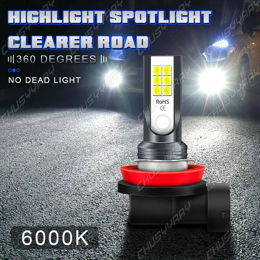 6000K LED Headlight and Fog Light Bulbs Combo Y939322