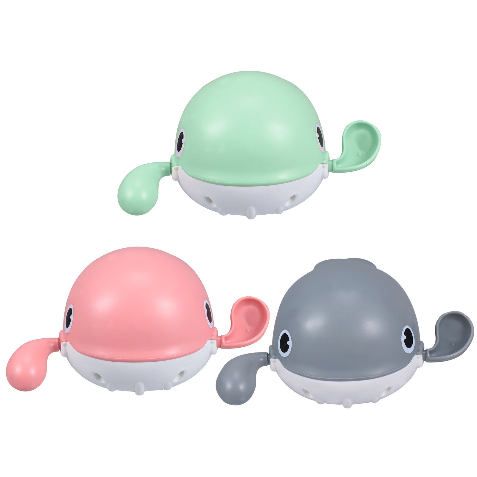 3pcs Baby Bath Toys Whale Cartoon Water Bathtub Toys G932585