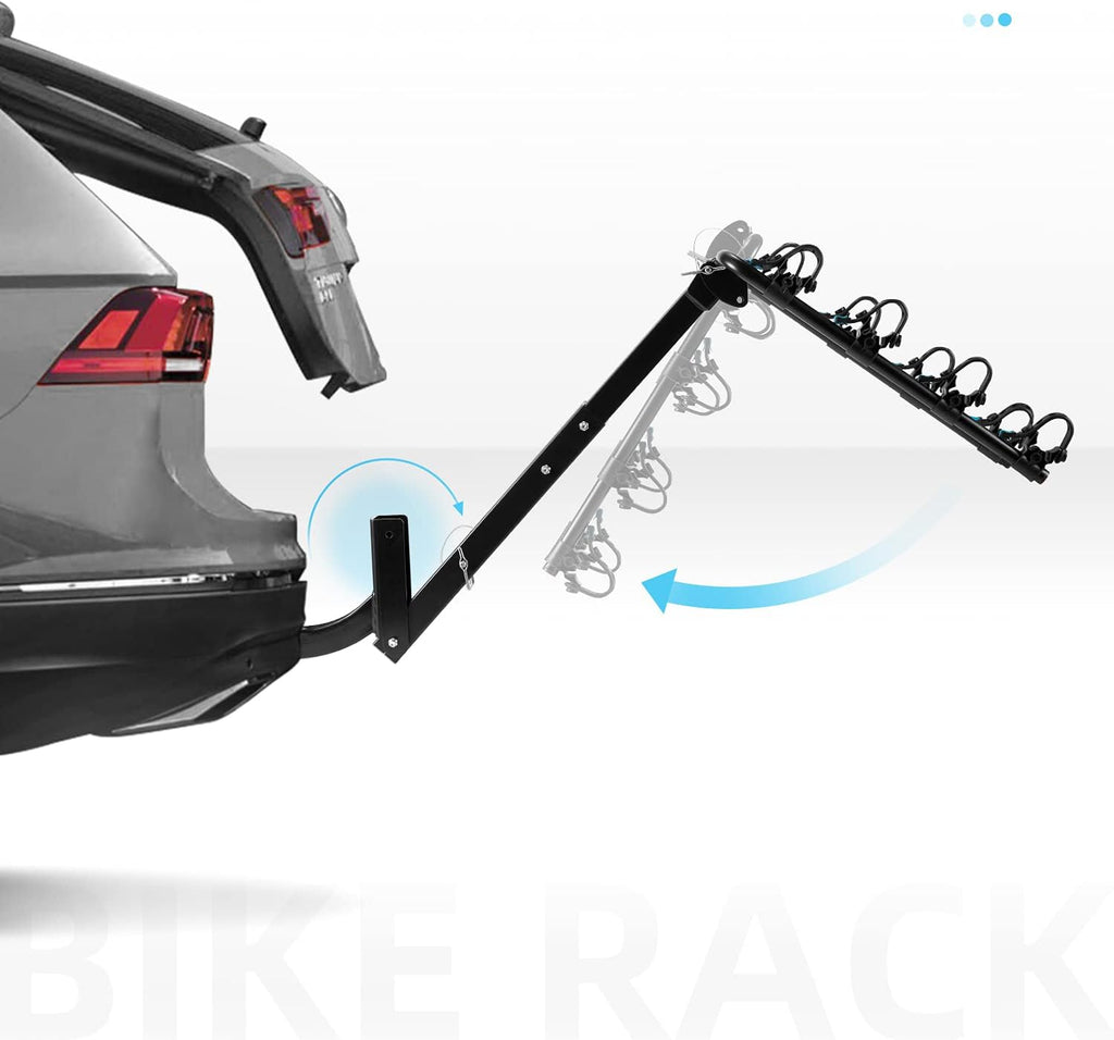 4-Bike Hitch Rack Double Foldable Rack J7999