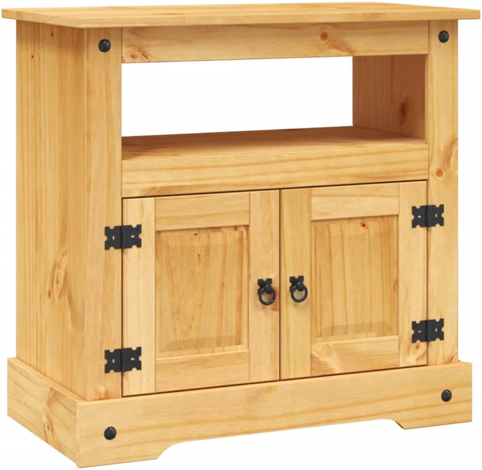 Retro TV Stand Mexican Pine 31.5"x16.9"x30.7" E227541