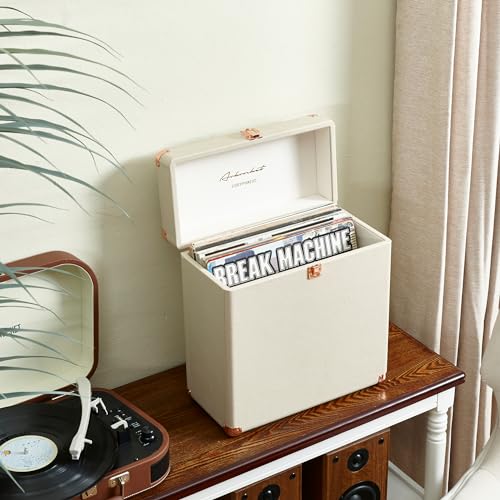 Vinyl Record Storage and Carrying Case, Holds 30 Albums C155888