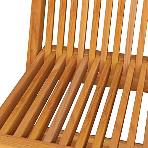 8 pcs Solid Teak Wood Folding Patio Chairs with Taupe Cushions T5799