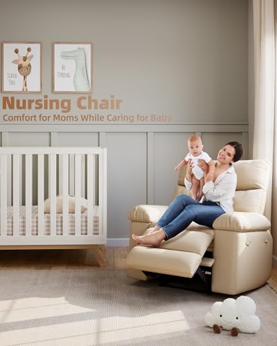 Electric Swivel Massage Chair with Vibration and Heating, PU Leather Single Sofa S711