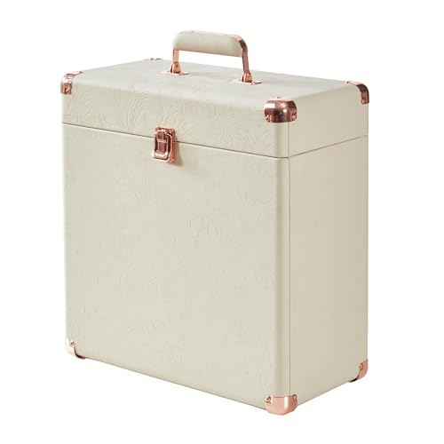 Vinyl Record Storage and Carrying Case, Holds 30 Albums C155888