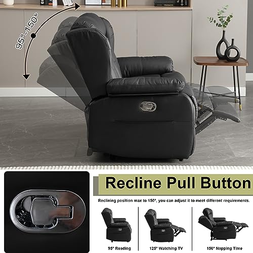 Manual Reclining Loveseat with Side Pockets X37916