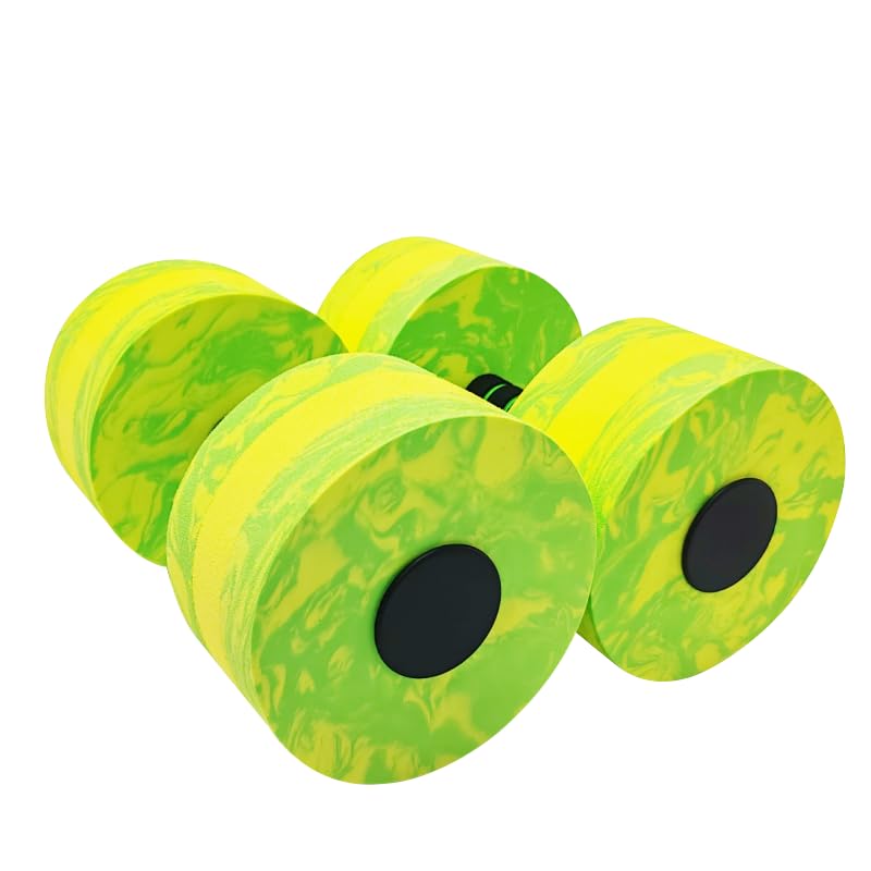 Aquatic Exercise Dumbbell Set of 2 High-Density EVA-Foam Water Weights I1635