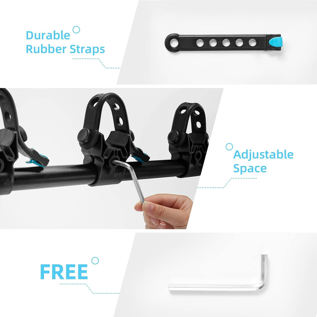 4-Bike Hitch Rack Double Foldable Rack J7999